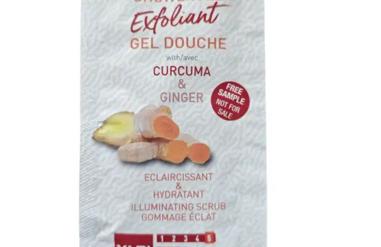 Muestra Yari Gel de Ducha Exfoliante con Cúrcuma y Jengibre 20ml
